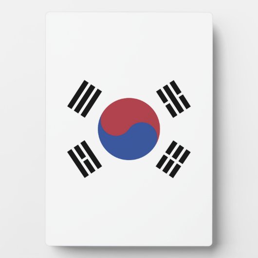 Südkoreaflagge Fotoplatte (Vorderseite)