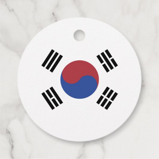 Südkoreaflagge Geschenkanhänger (Rückseite)