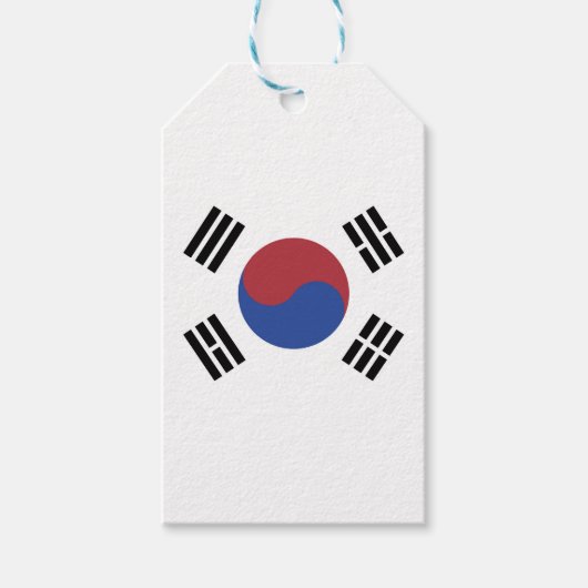 Südkoreaflagge Geschenkanhänger (Vorderseite)