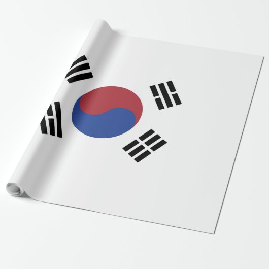 Südkoreaflagge Geschenkpapier (Ungerollt)