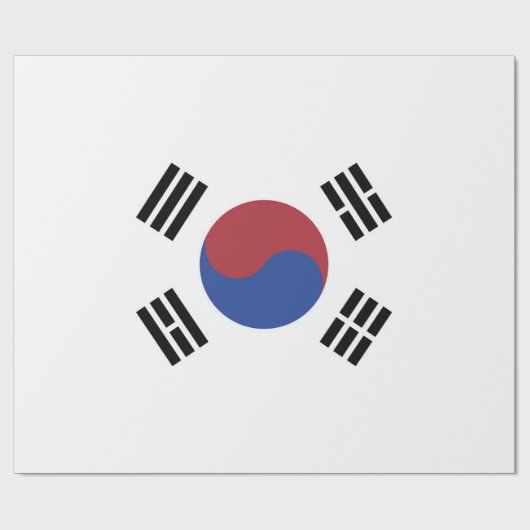 Südkoreaflagge Geschenkpapier (Flach)