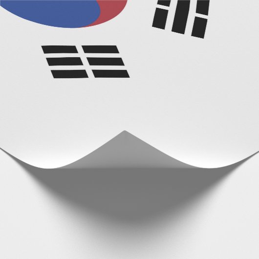 Südkoreaflagge Geschenkpapier (Ecke)