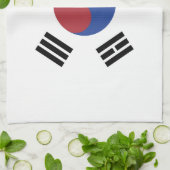 Südkoreaflagge Geschirrtuch (Gefaltet)