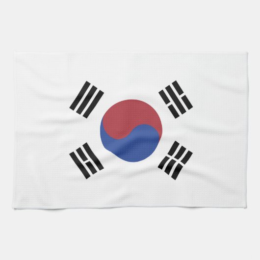 Südkoreaflagge Geschirrtuch (Horizontal)