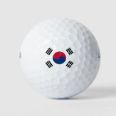 Südkoreaflagge Golfball (Vorderseite)
