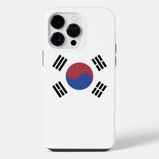 Südkoreaflagge iPhone Hülle (Rückseite)