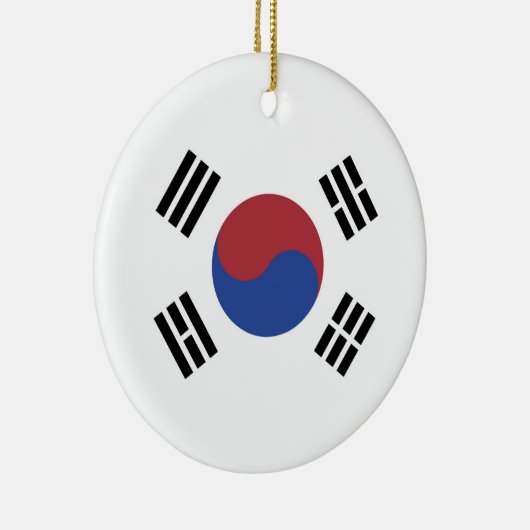 Südkoreaflagge Keramik Ornament (Rechts)