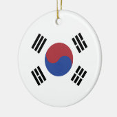 Südkoreaflagge Keramik Ornament (Links)