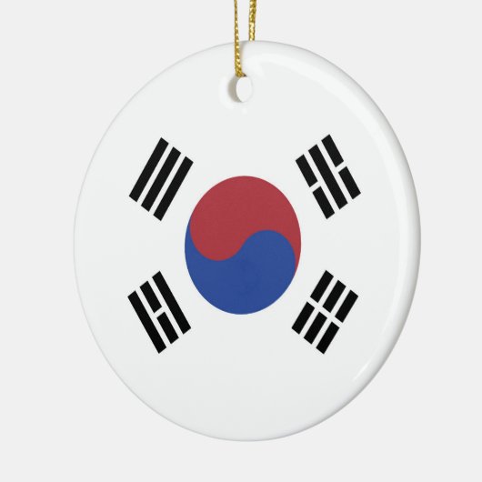 Südkoreaflagge Keramik Ornament (Links)
