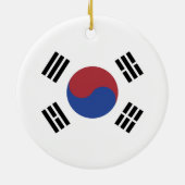 Südkoreaflagge Keramik Ornament (Hinten)