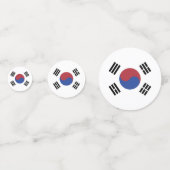 Südkoreaflagge Konfetti (Vorderseiten)