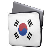 Südkoreaflagge Laptopschutzhülle (Vorderseite Links)