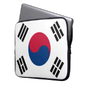 Südkoreaflagge Laptopschutzhülle (Vorderseite Links)