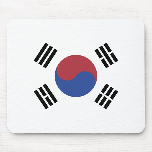 Südkoreaflagge Mousepad (Vorne)