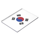 Südkoreaflagge Notizblock (Linke Seite)