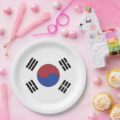Südkoreaflagge Pappteller (Party)