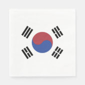 Südkoreaflagge Serviette (Vorderseite)
