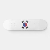 Südkoreaflagge Skateboard (Horizontal)