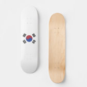 Südkoreaflagge Skateboard (Vorderseite)