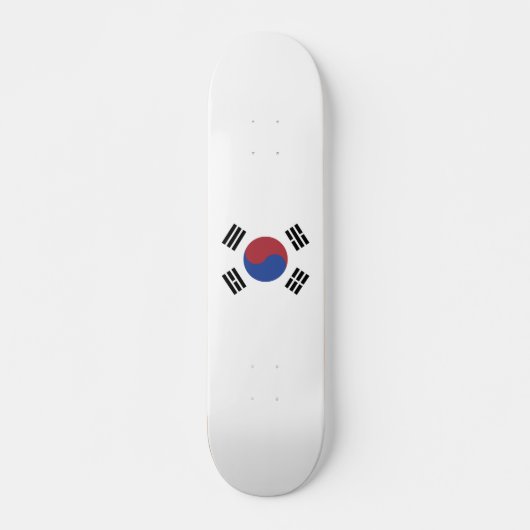 Südkoreaflagge Skateboard (Vorne)