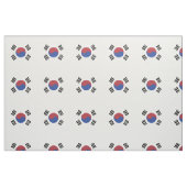 Südkoreaflagge Stoff (Fat Quarter (45,7 x 55,9 cm))