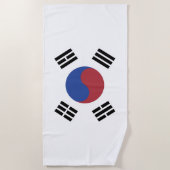 Südkoreaflagge Strandtuch (Vorderseite)
