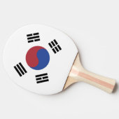 Südkoreaflagge Tischtennis Schläger (Seitenansicht)