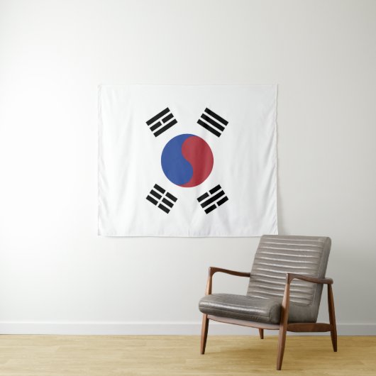Südkoreaflagge Wandteppich (Beispiel (Horizontal))