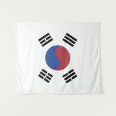 Südkoreaflagge Wandteppich (Vorderseite (Horizontal))