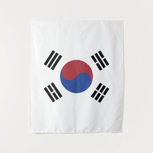 Südkoreaflagge Wandteppich (Vorderseite)