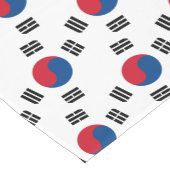 Südkoreaflagge - Yin Yang Kurzer Tischläufer (Ecke)