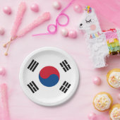 Südkoreaflagge - Yin Yang Pappteller (Party)