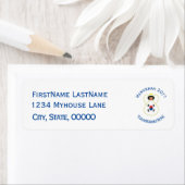 Südkoreanische Engel-Hanukkah-Flagge Personalisier (Insitu)