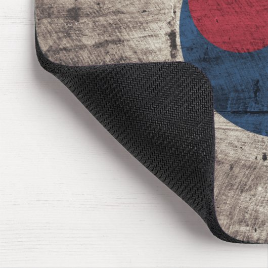 Südkoreanische Fahne aus alten Holz Mousepad (Ecke)