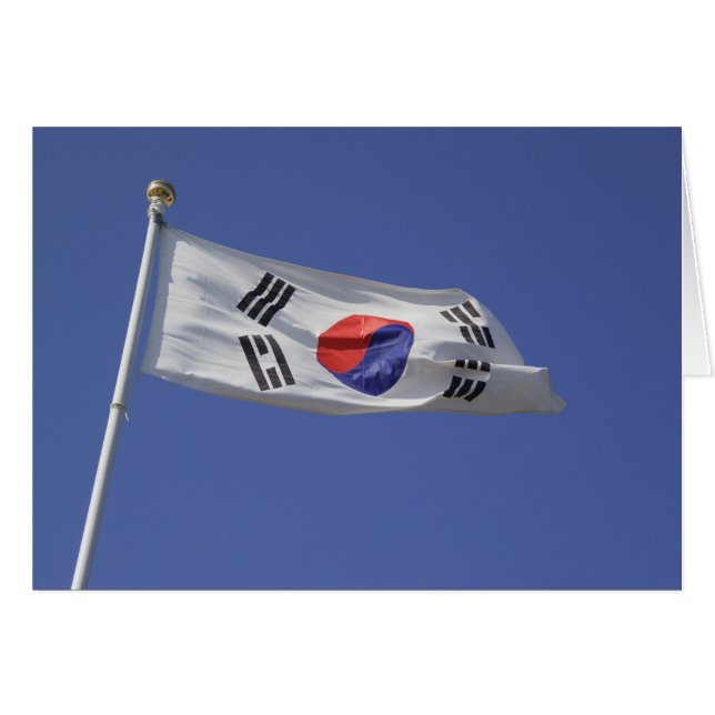 Südkoreanische Flagge (Vorderseite (Horizontal))