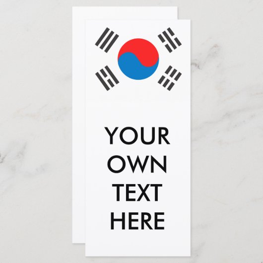 Südkoreanische Flagge (Vorne/Hinten)