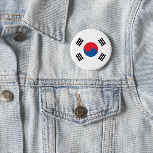 Südkoreanische Flagge Button (Beispiel)
