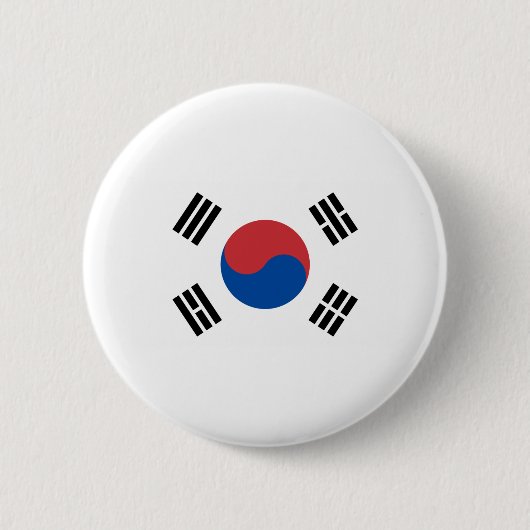Südkoreanische Flagge Button (Vorderseite)