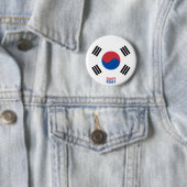 Südkoreanische Flagge Charming Patriotic Button (Beispiel)