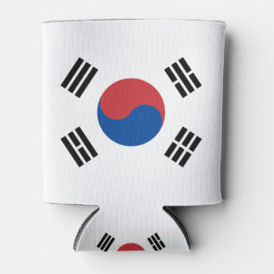 Südkoreanische Flagge Dosenkühler