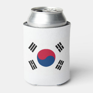 Südkoreanische Flagge Dosenkühler