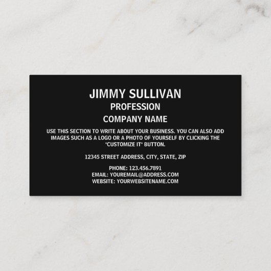 Südkoreanische Flagge, Flagge Südkoreas Visitenkarte (Rückseite)