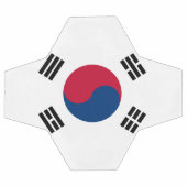 Südkoreanische Flagge Fußball (Flach)