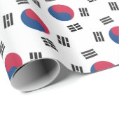 Südkoreanische Flagge Geschenkpapier (Rolleneckpunkt)