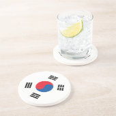 Südkoreanische Flagge Getränkeuntersetzer (Seite)