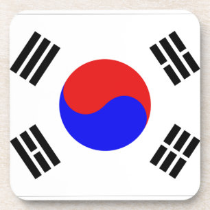 Südkoreanische Flagge Getränkeuntersetzer