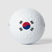 Südkoreanische Flagge Golfball (Vorderseite)