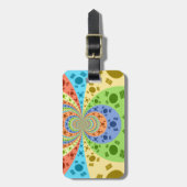 Südkoreanische Flagge Inspiriert Abstrakte Kunstdr Gepäckanhänger (Vorderseite vertikal)