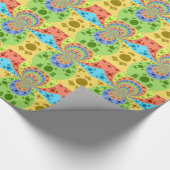 Südkoreanische Flagge Inspiriert Abstrakte Kunstdr Geschenkpapier (Ecke)