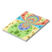 Südkoreanische Flagge Inspiriert Abstrakte Kunstdr Notizblock (Rotiert)